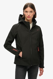 Superdry Black Hooded Classic Trekker Jacket - Image 1 of 3