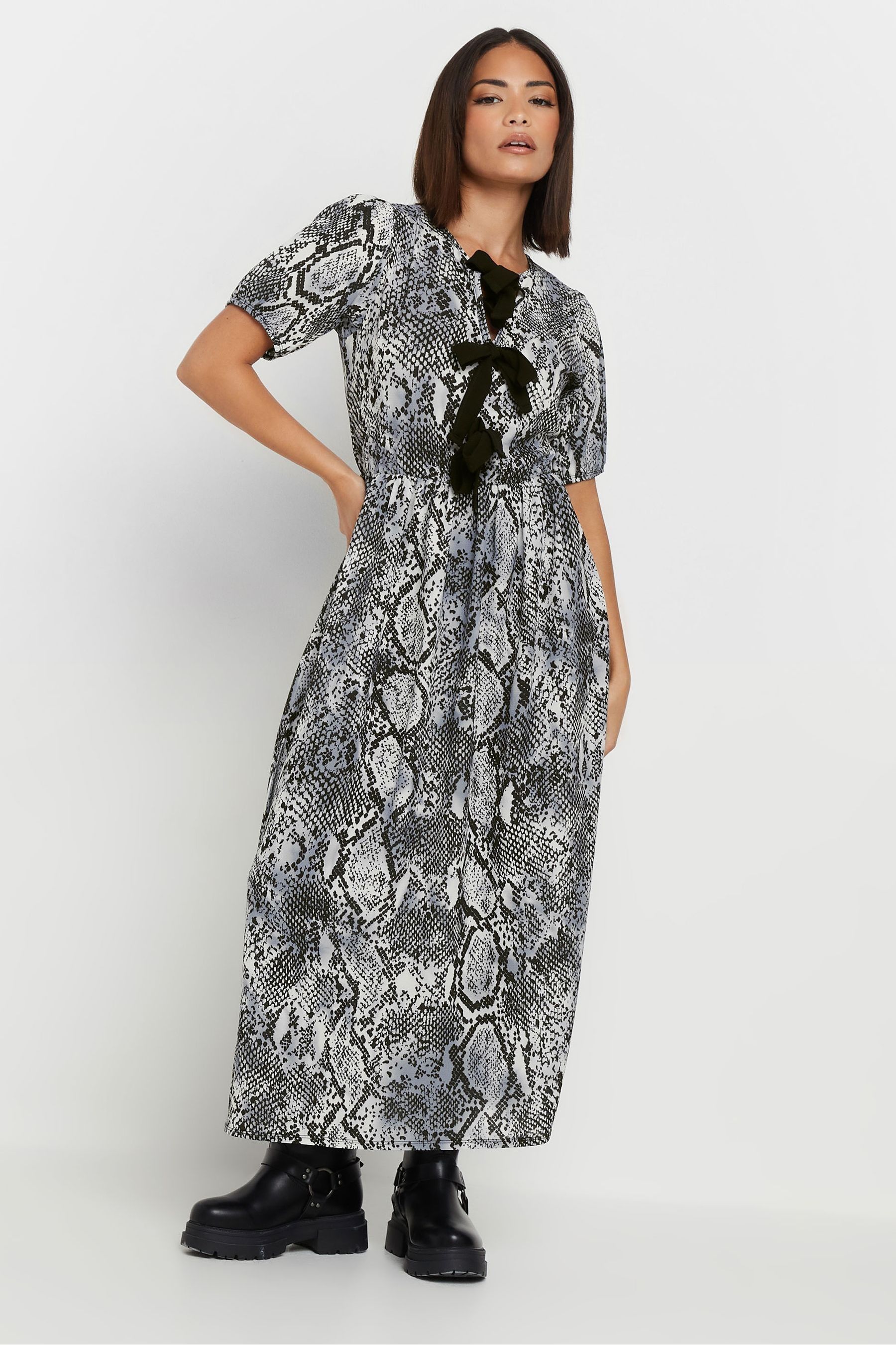 Snake dress grey on sale