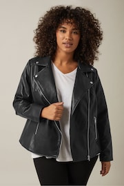 Evans PU Biker Black Jacket - Image 4 of 5