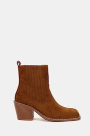 Novo Natural Standard Fit Gala Square Toe Chelsea Ankle Boots - Image 2 of 6