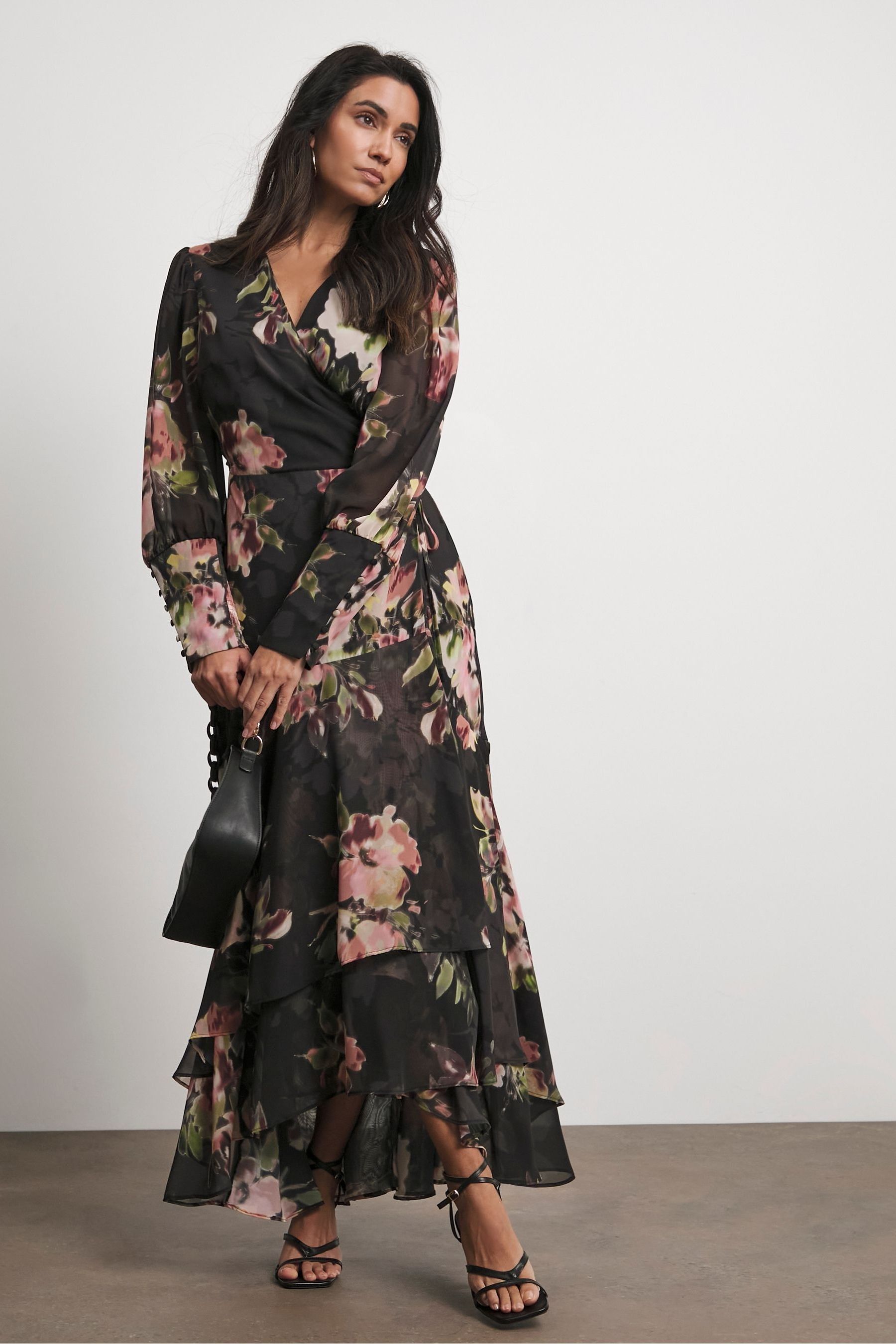 Kaufe Sie Joanna Hope Black Wrap Dress bei Next Deutschland