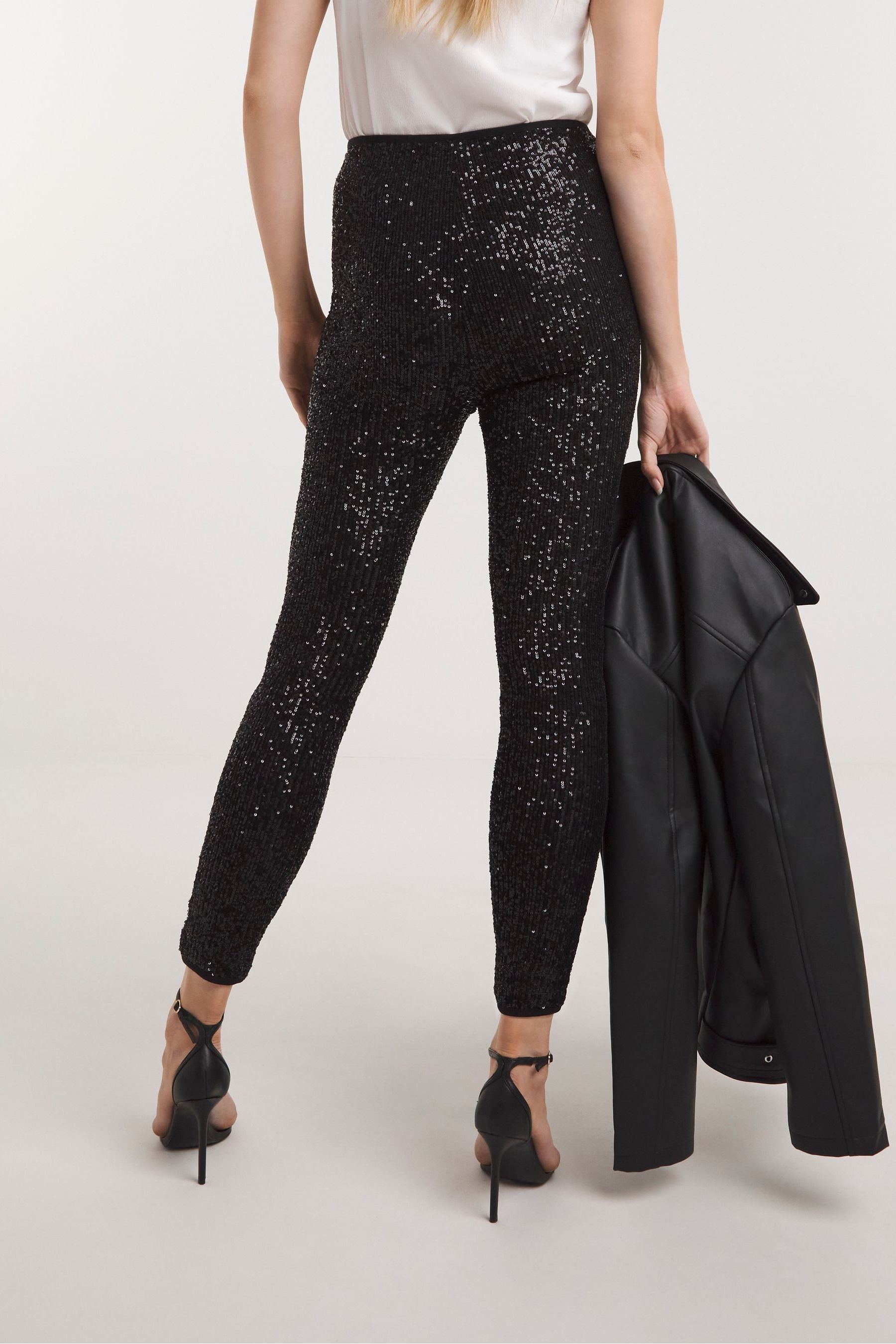 Womens sequin leggings outlet