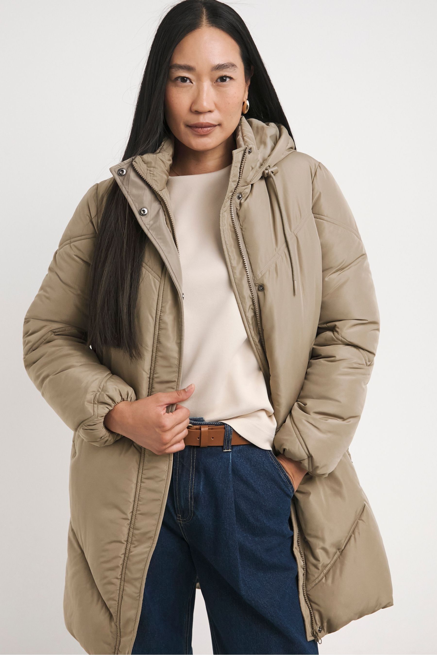 Buy JD Williams Brown Mid Length Coat from Next Ireland