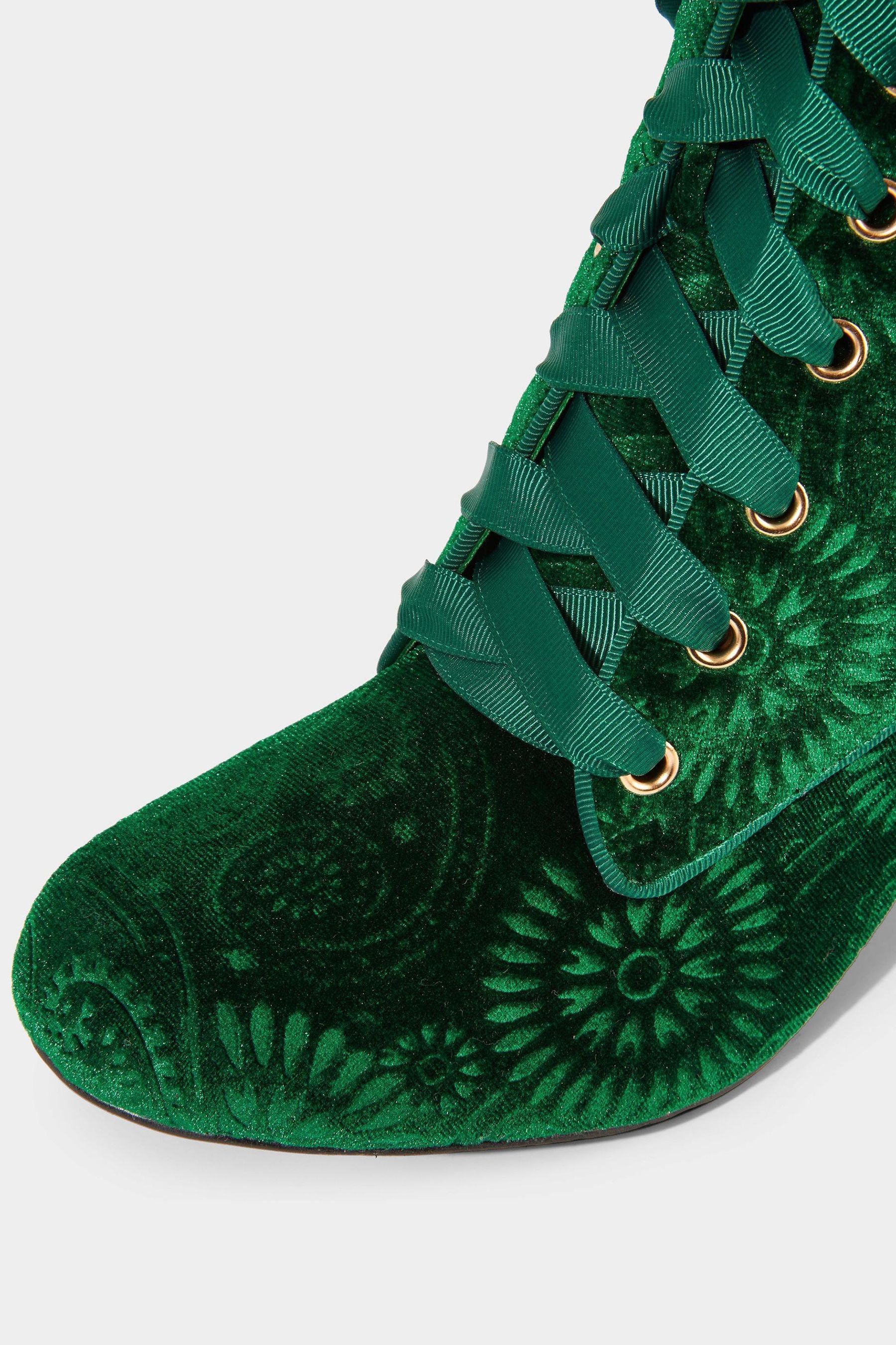 Velvet lace up ankle boots best sale