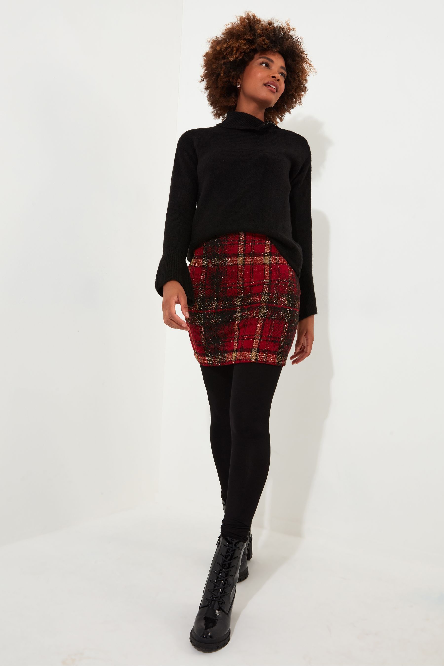 Buy Joe Browns Red Tartan Check 2 in 1 Skirted 100 Cotton Leggings from the Next UK online shop