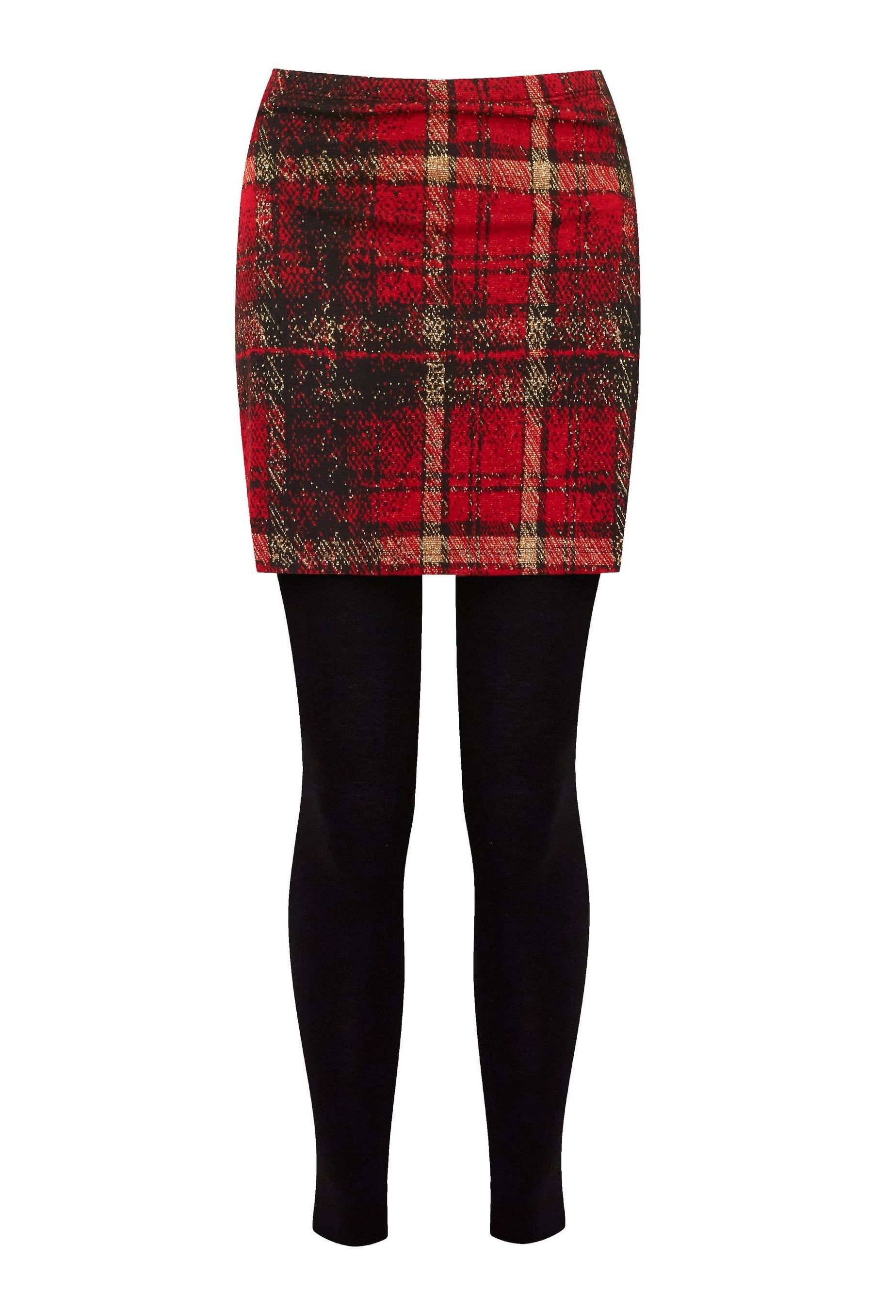Buy Joe Browns Red Tartan Check 2 in 1 Skirted 100 Cotton Leggings from the Next UK online shop