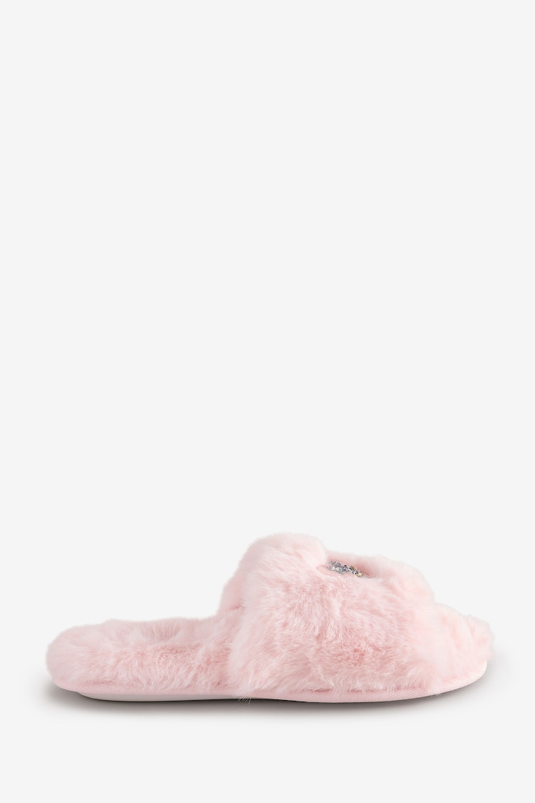 Boux Avenue Pink Butterfly Slider Slippers - Image 1 of 1