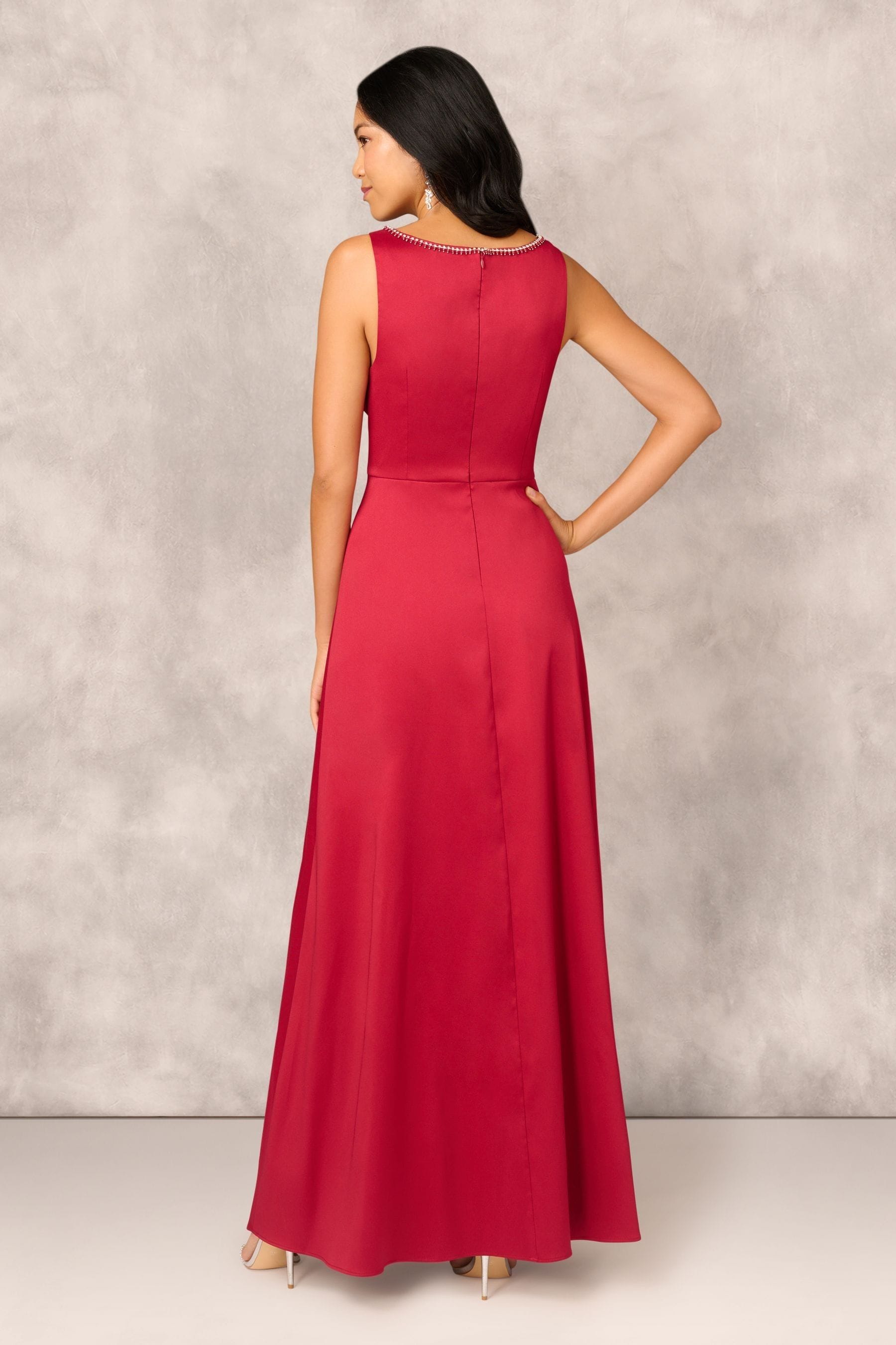 Buy Adrianna Papell Red Aidan Mattox Stretch Mikado A Line Gown from the Next UK online shop