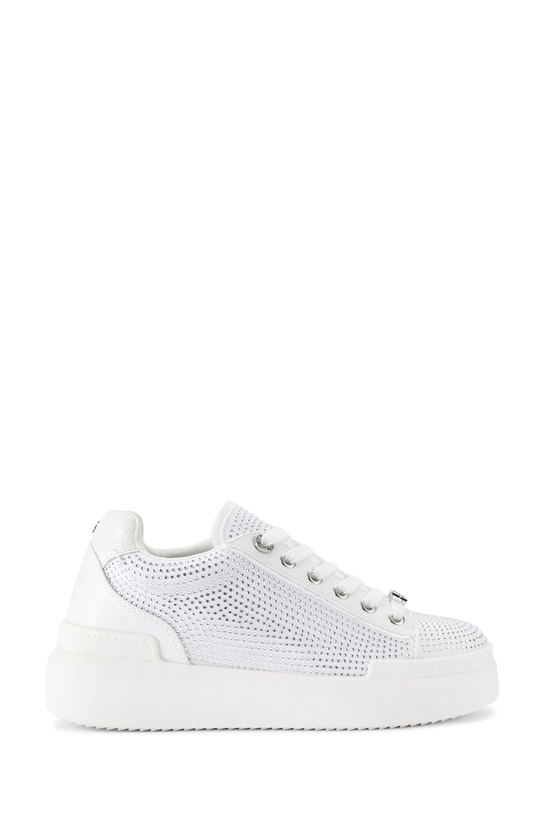Kurt geiger white trainers hotsell