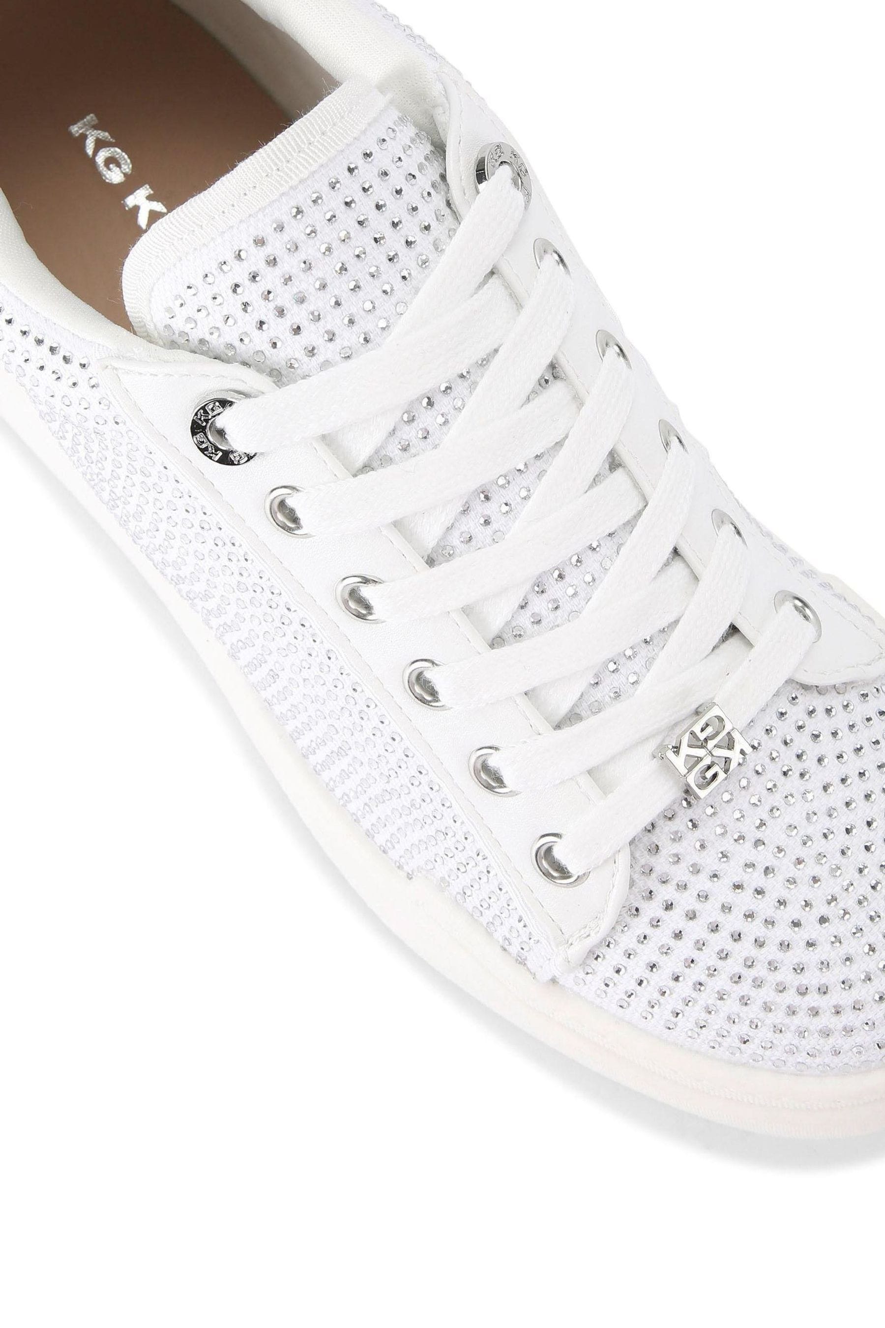 Buy KG Kurt Geiger Lilia White Trainers from Next Luxembourg