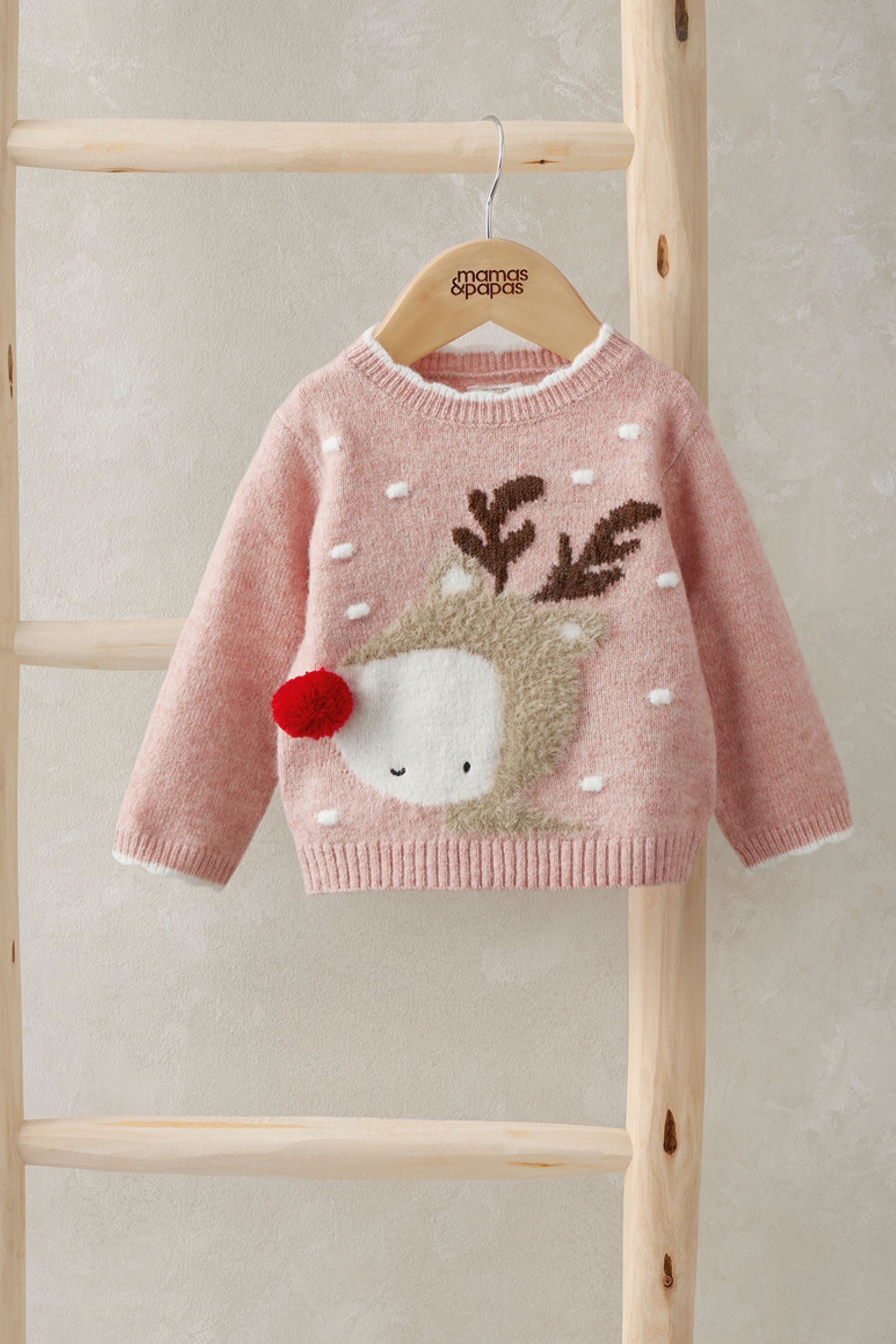 Pink snowflake jumper hotsell