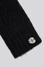 U.S. Polo Assn. Black Womens Signature Cable Knit Touchscreen Gloves - Image 3 of 3