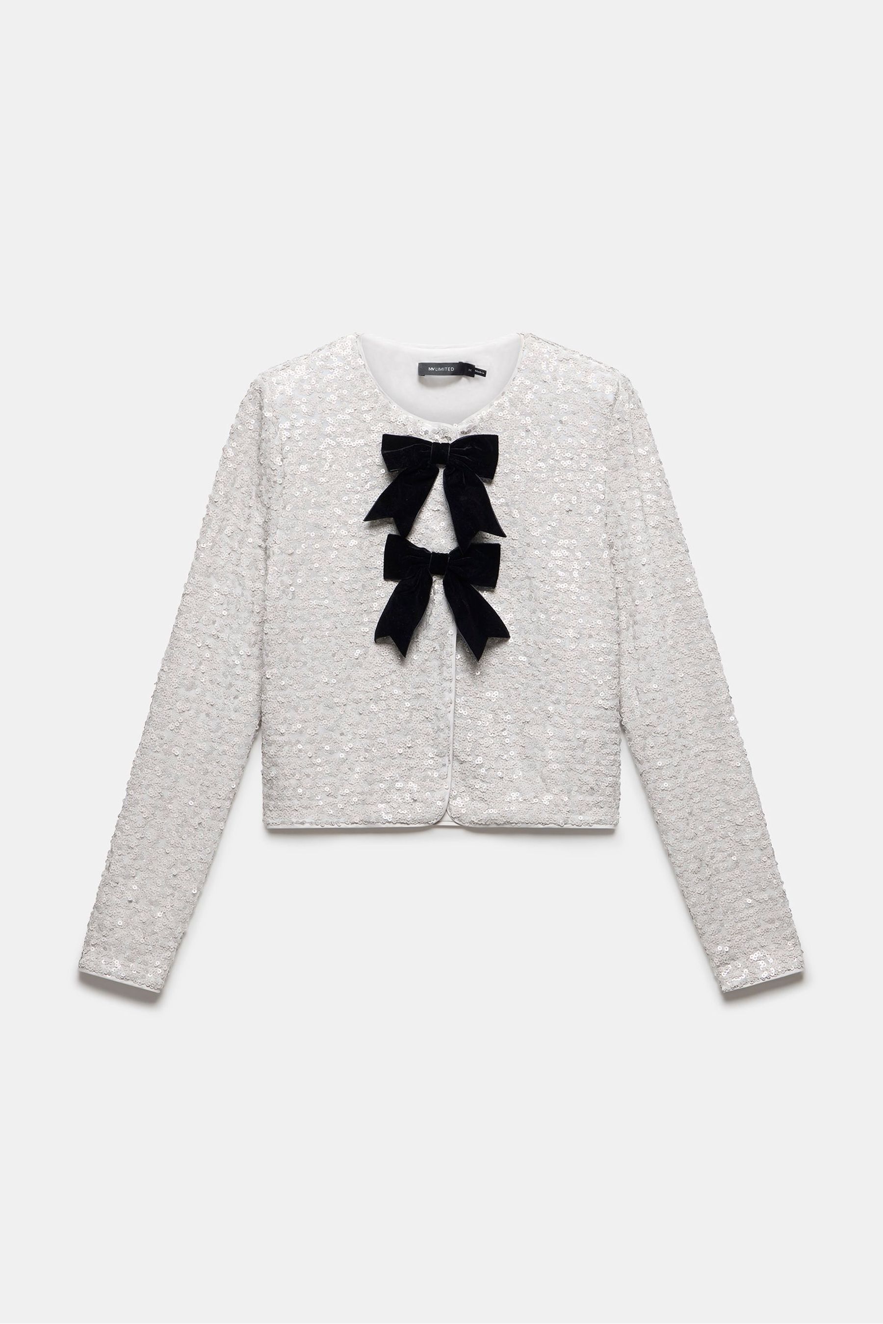 Buy Mint Velvet White Sequin Bow Jacket from Next Austria