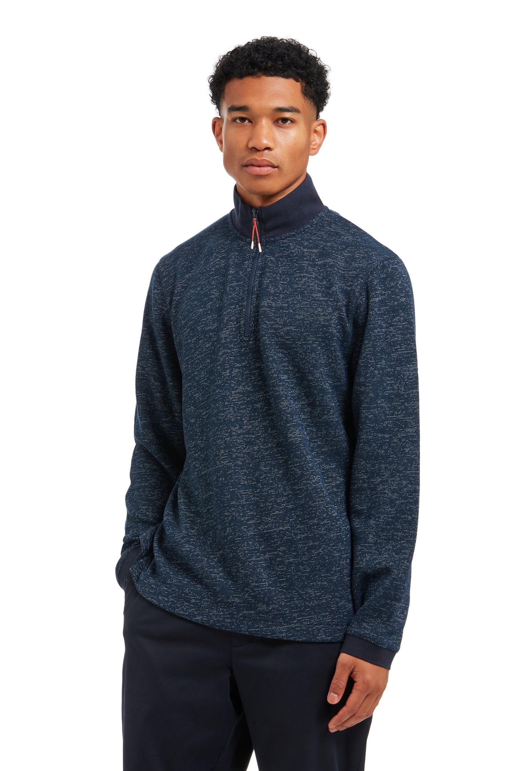 Buy Middleton Ultra Soft Knitted Quarter Zip Funnel Neck Sweater from the Next UK online shop