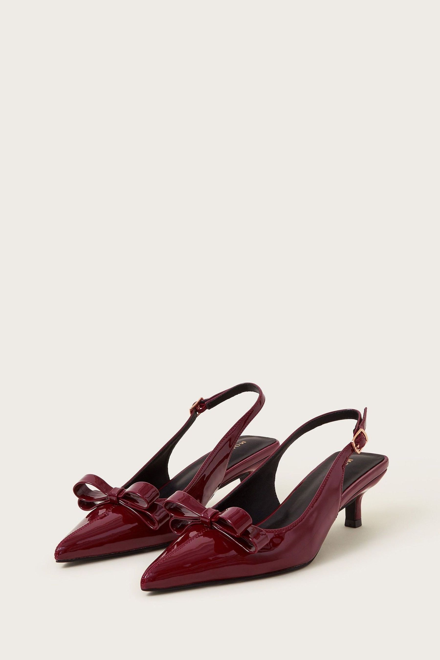 Burgundy slingback shoes store