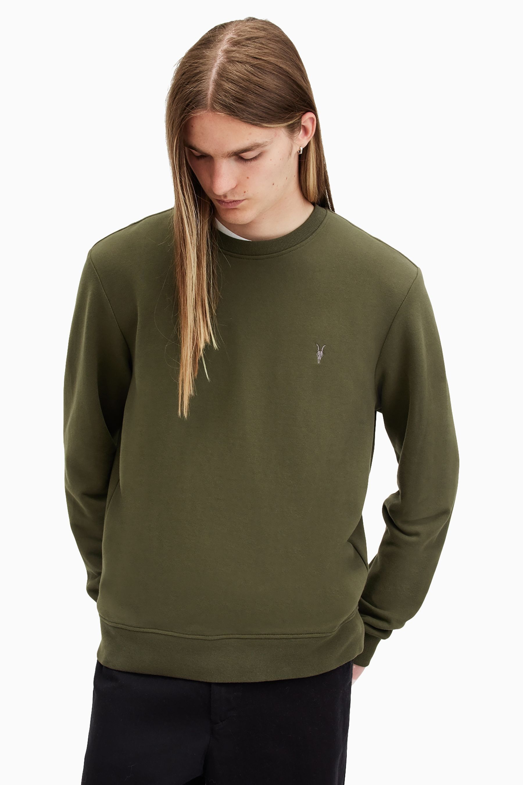 Allsaints raven crew sweatshirt online