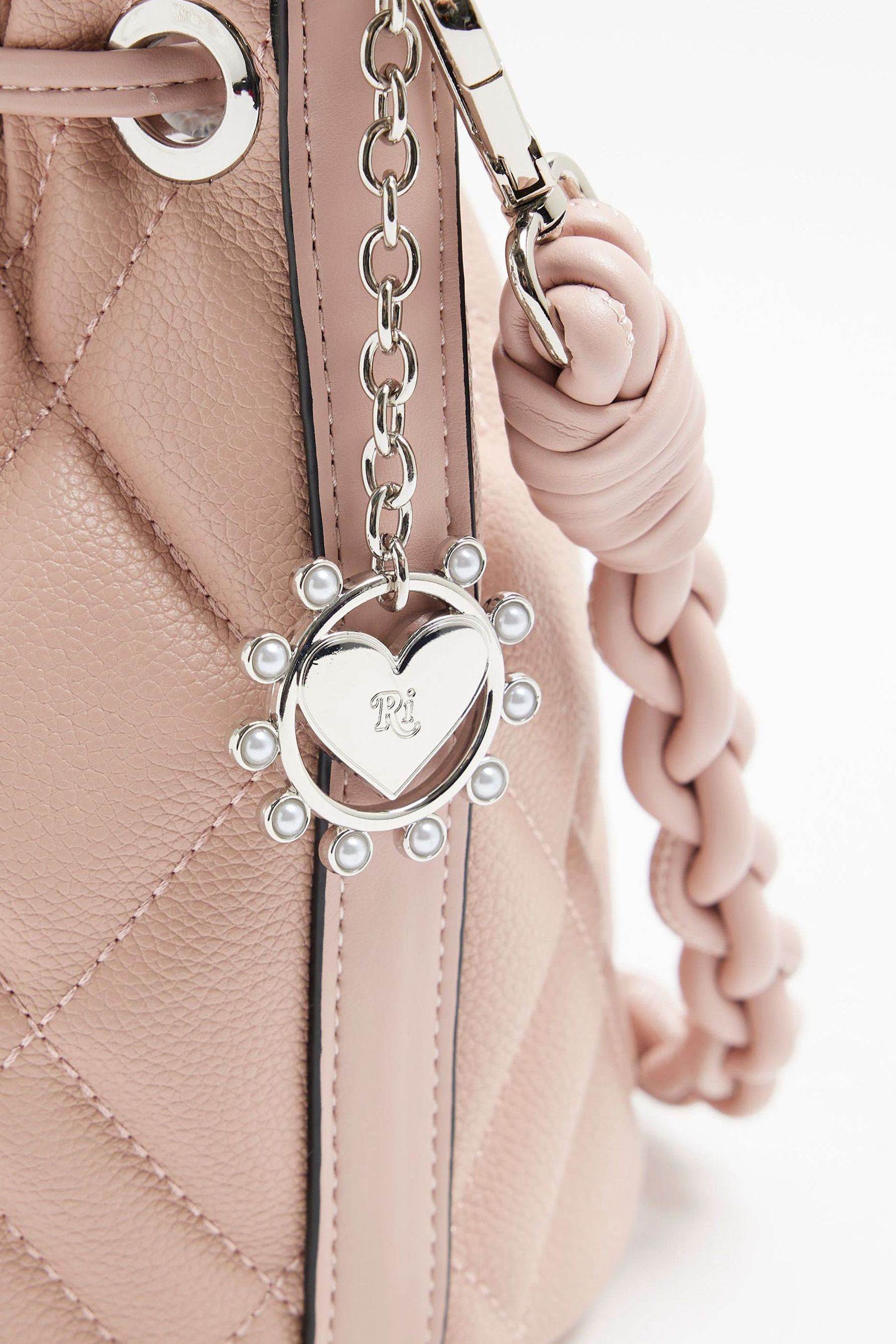 Buy River Island Pink Quilted Bucket Bag from the Next UK online shop
