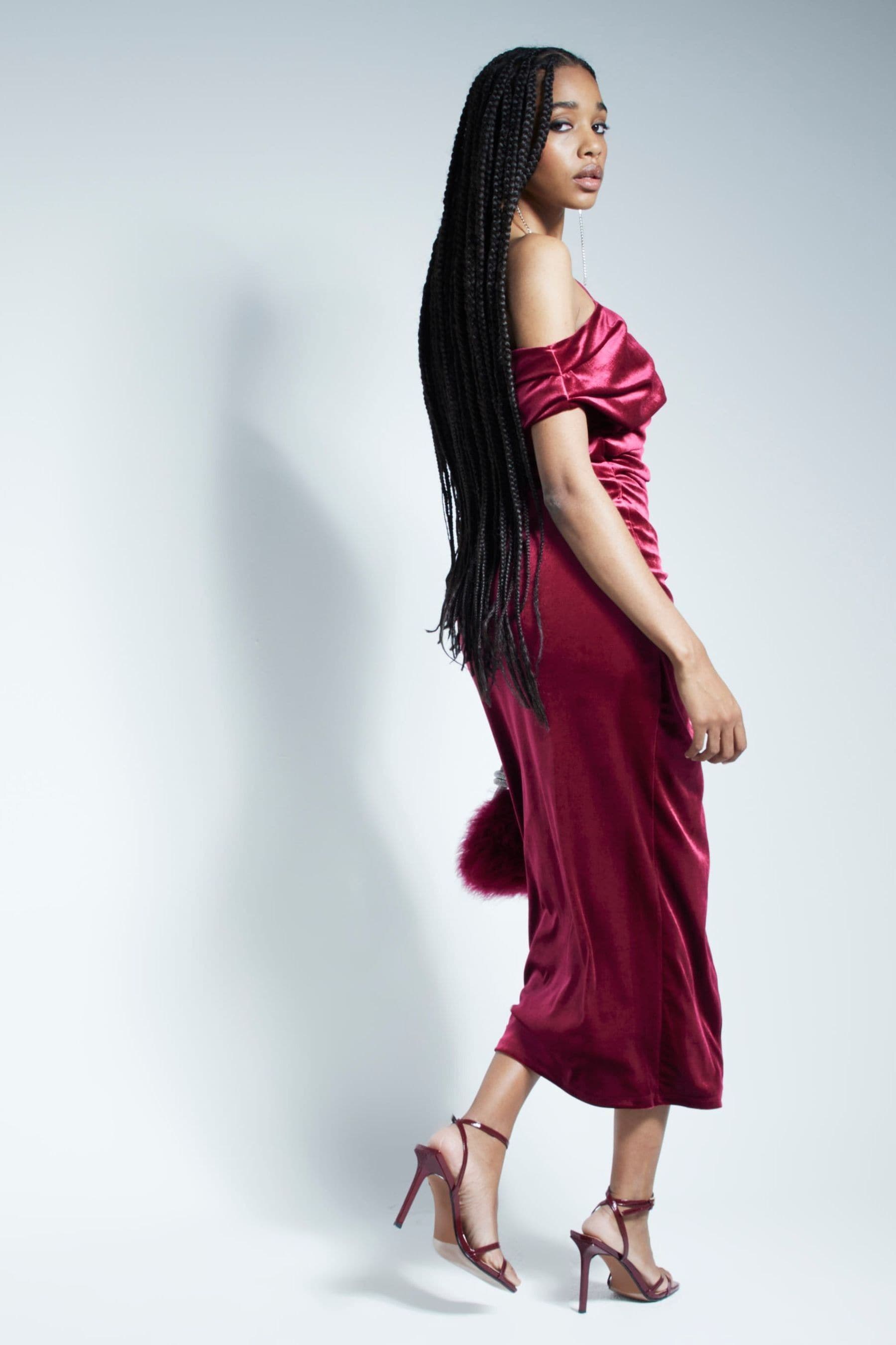 River island velvet slippers online