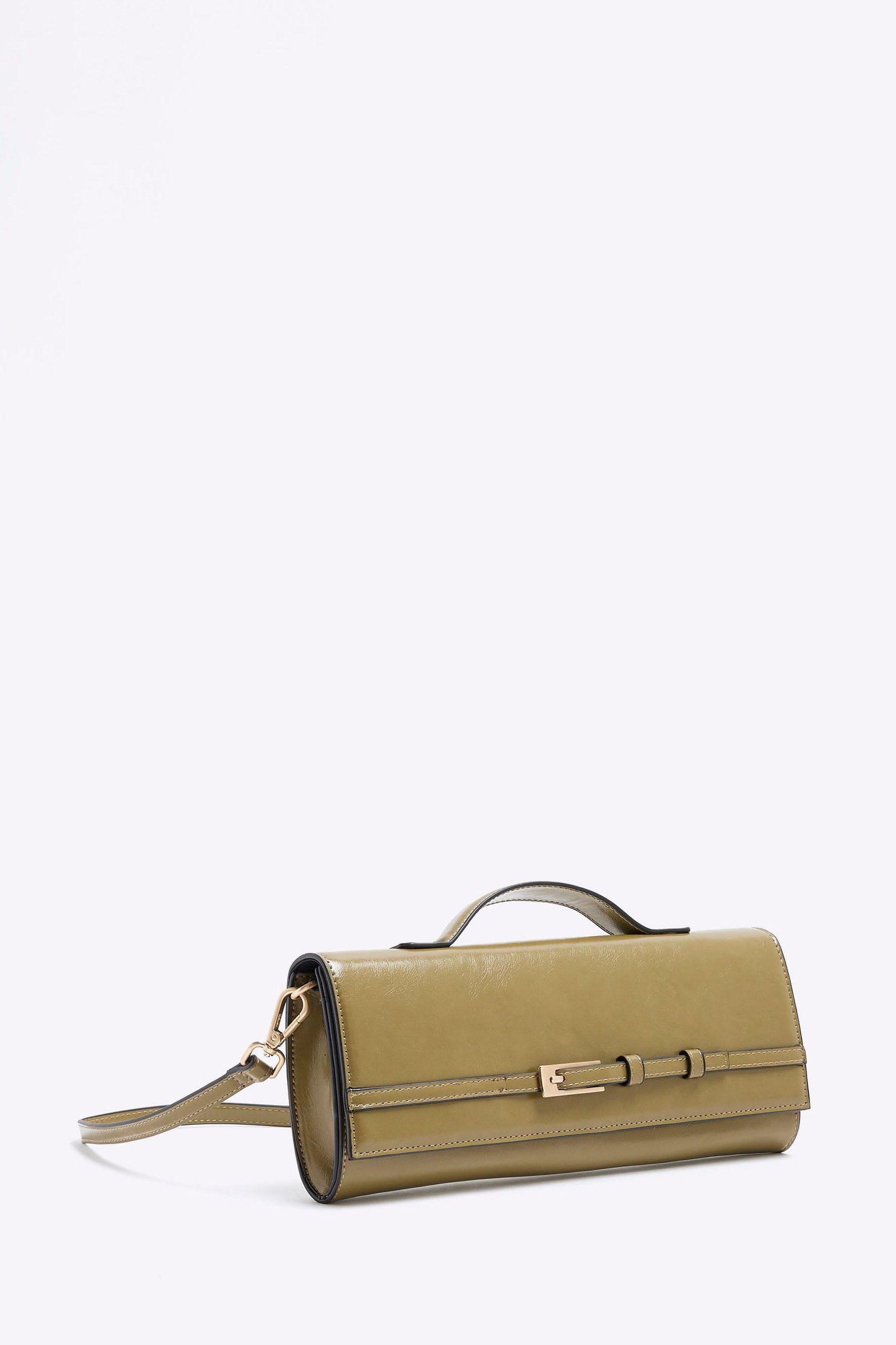 Lime green clutch bag river island deals