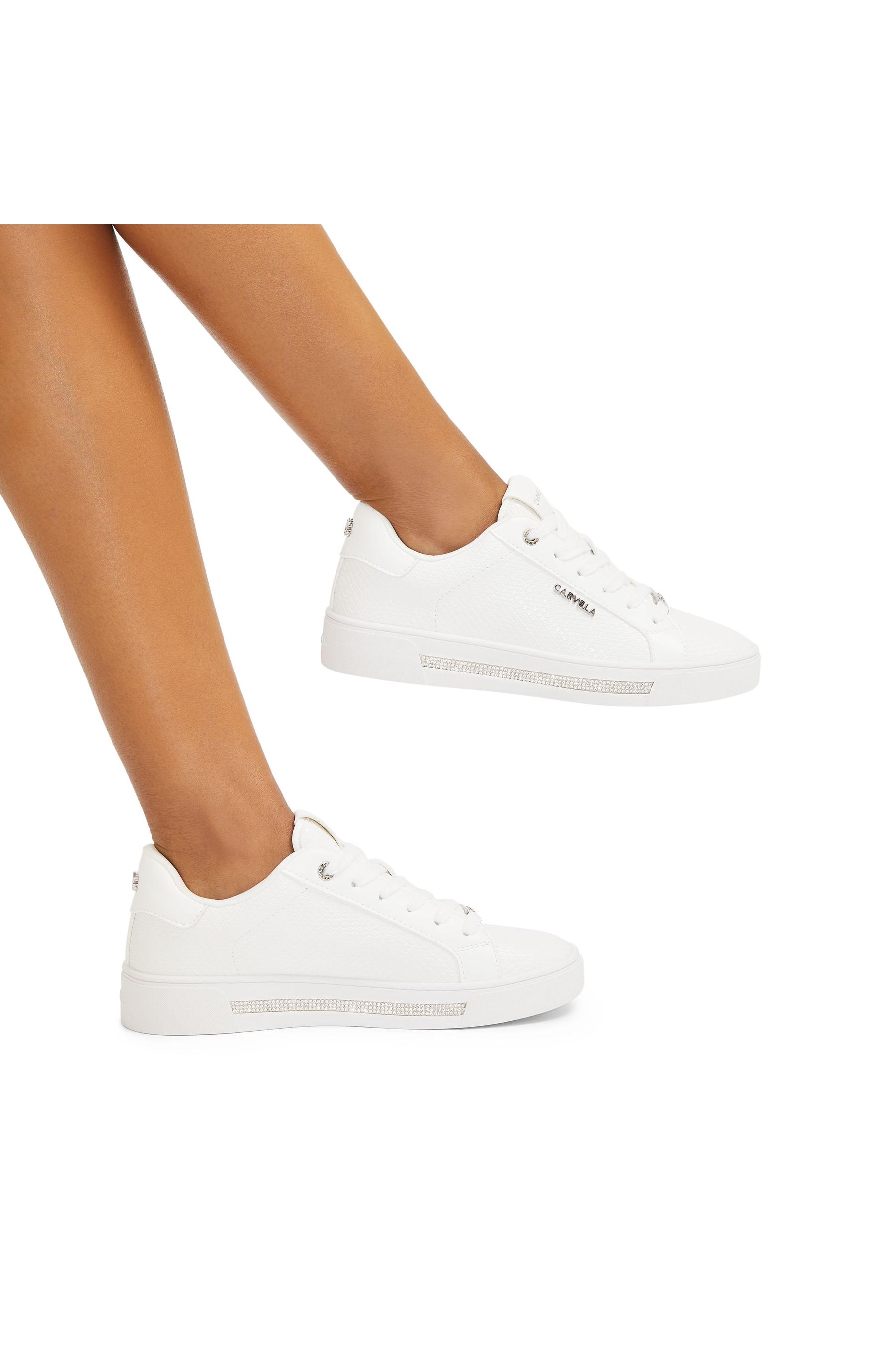 Carvela white trainers online