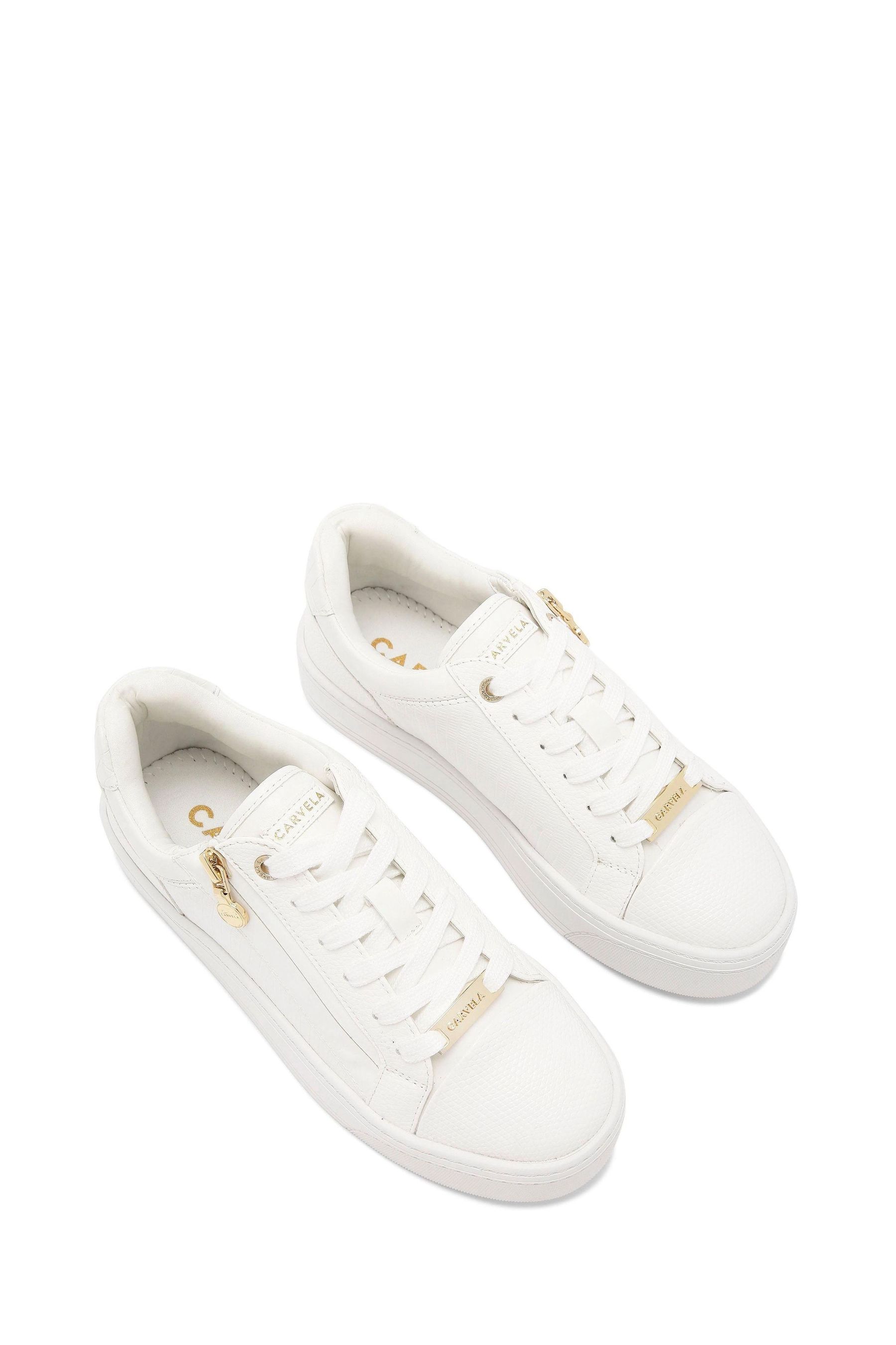 Carvela white trainers top