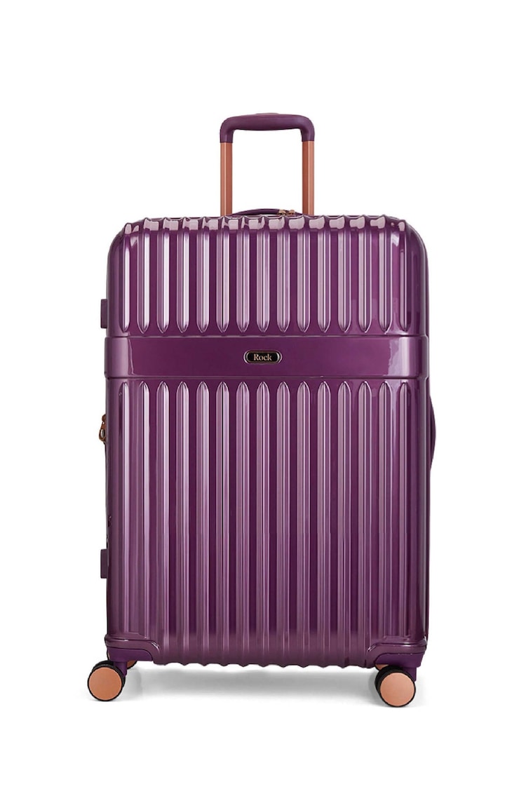 Rock Luggage Large Purple Selene Suitcase - Image 2 of 5