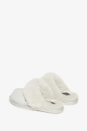 Superdry Grey Suede Mule Slippers - Image 3 of 5