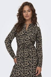 ONLY Black Graphic Printed Tie Waist Tunics - Image 1 of 6