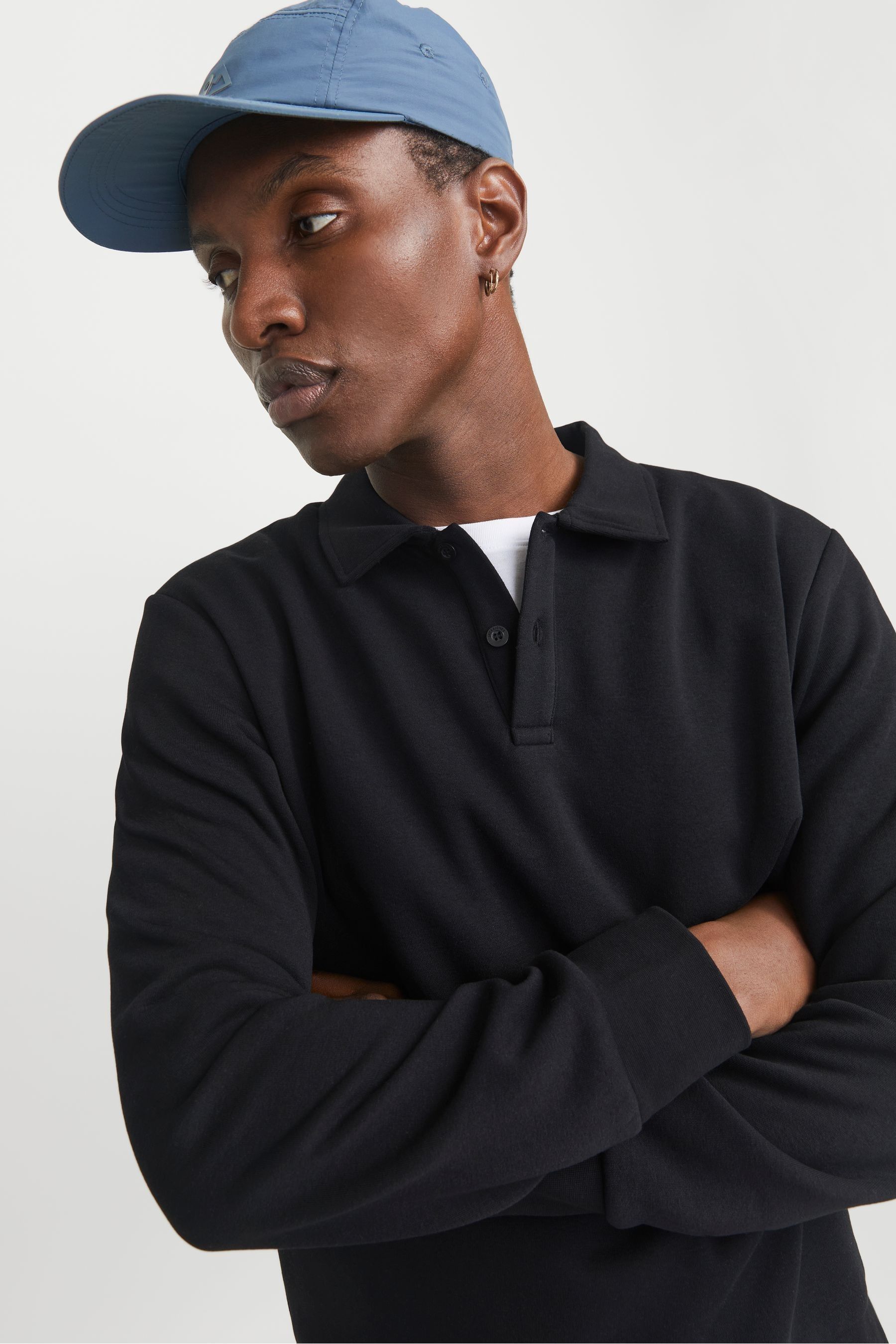 Polo under sweatshirt shop
