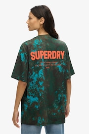 Superdry Black Oversized Utility Camo Graphic T-Shirt - Image 2 of 3