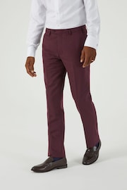 Skopes Red Tailored Fit Madrid Suit Trousers - Image 1 of 4