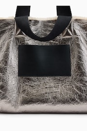 AllSaints Brown Izzy Shearling Tote Bag - Image 6 of 7