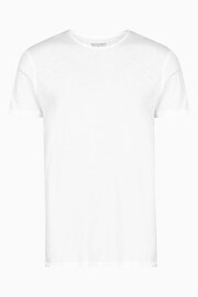 AllSaints White Figure Shortsleeve Crew 100% Cotton T-Shirt - Image 7 of 7