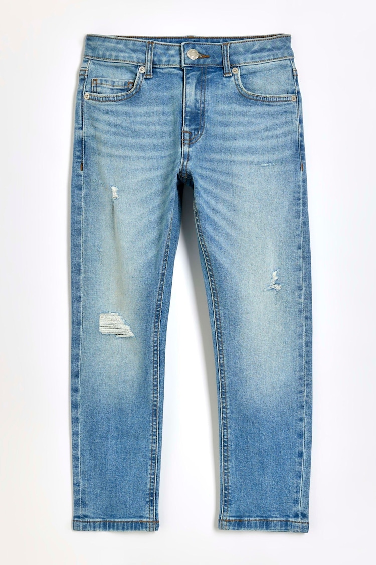 River Island Blue Boys Slim Fit Jeans - Image 1 of 4