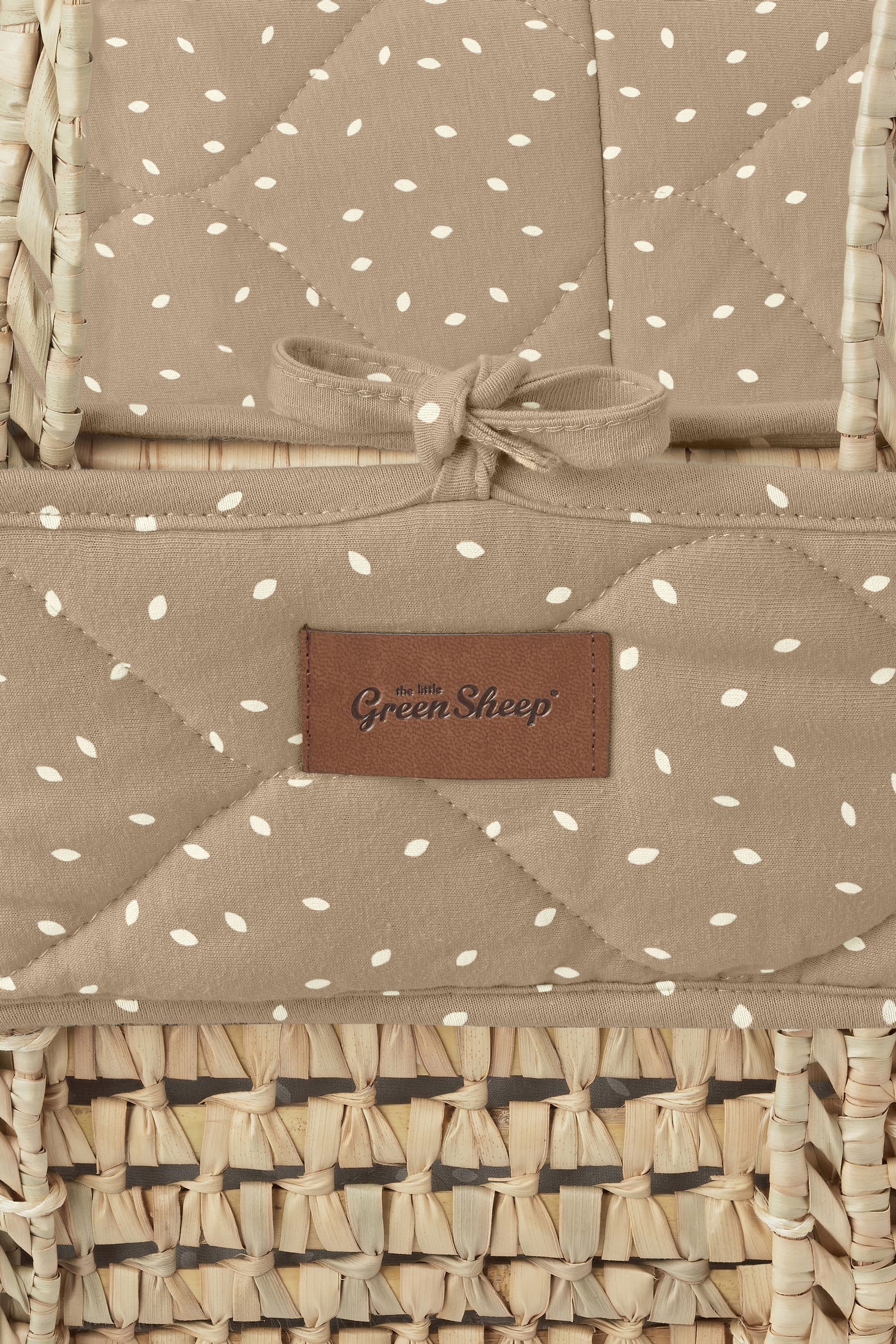Buy The Little Green Sheep Truffle Rice Natural Quilted Moses Basket And Mattress from the Next UK online shop