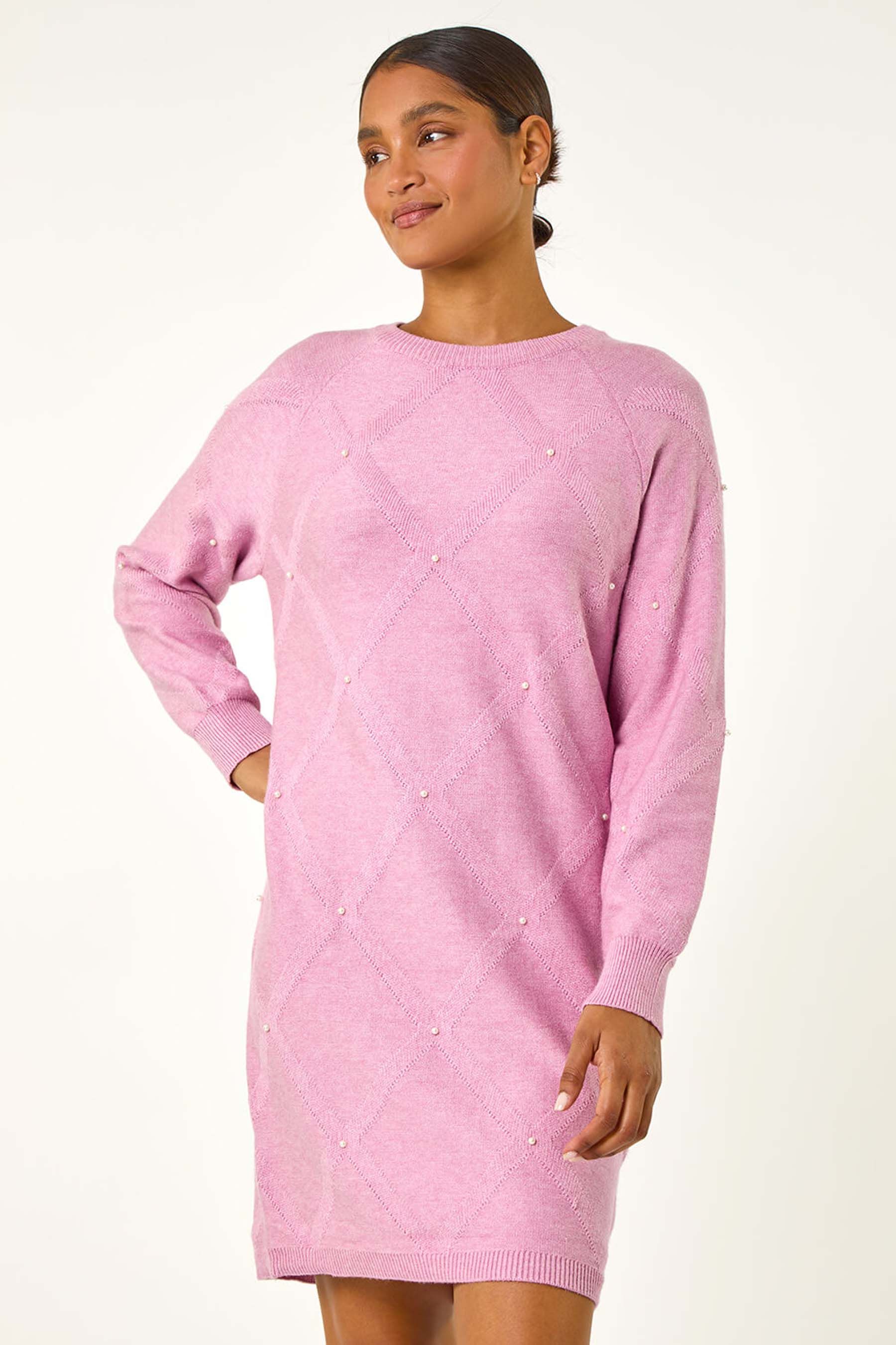 Pearl sweater dress sales