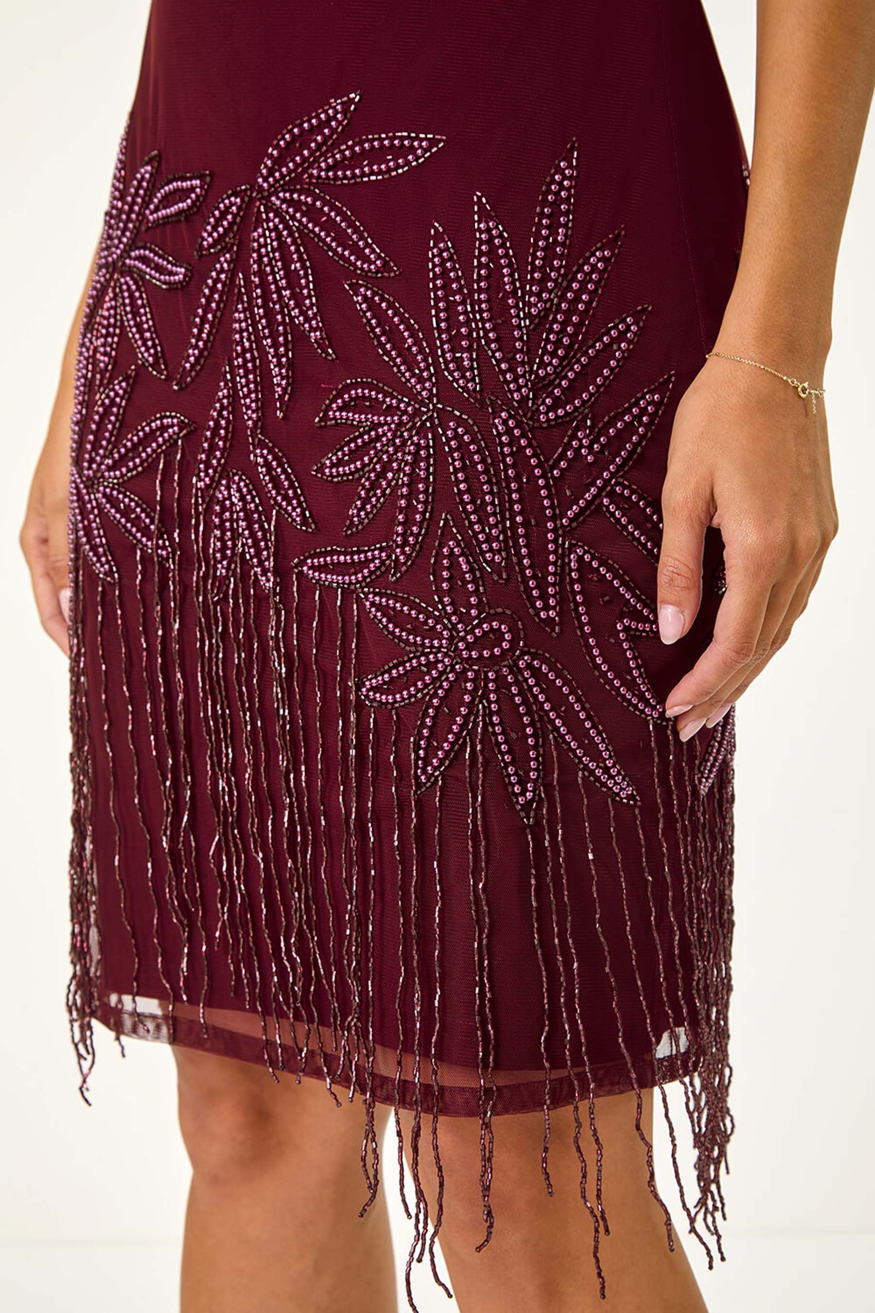 Buy Roman Red Embellished Flapper Dress from the Next UK online shop