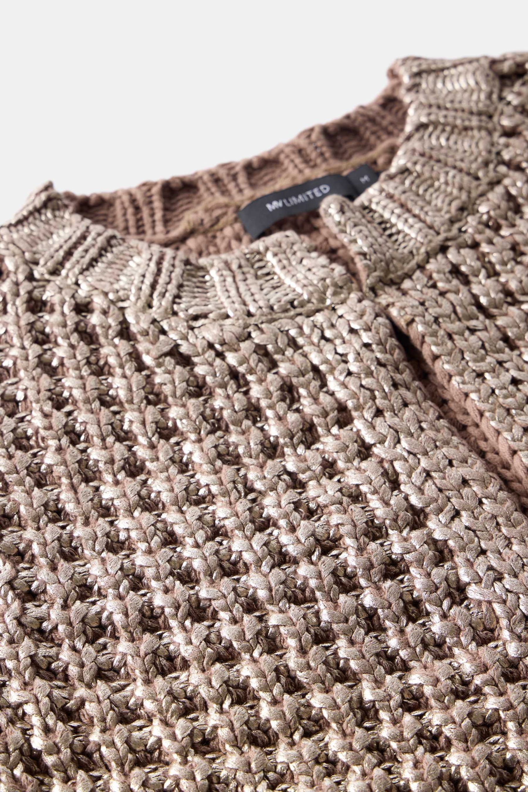 Buy Mint Velvet Gold Foil Knit Cardigan from Next Luxembourg