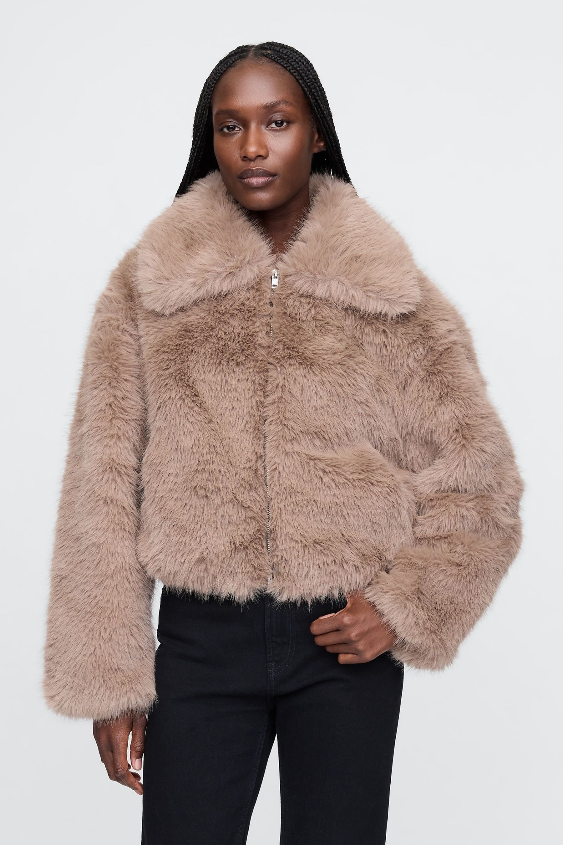 Next fluffy jacket cheap