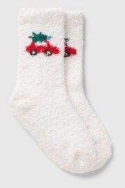 Gap White Cosy Christmas Socks (Newborn-5yrs) - Image 1 of 1