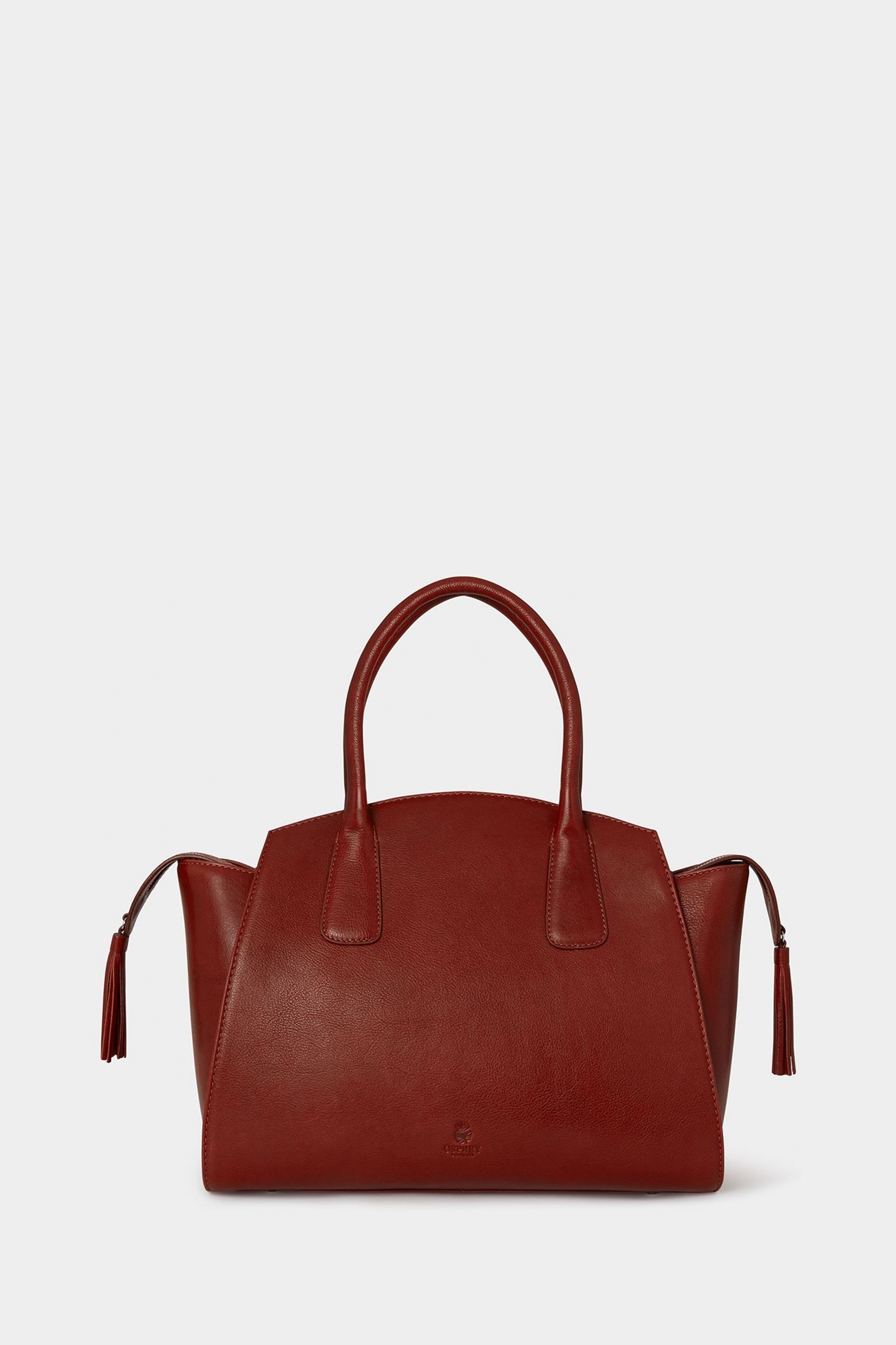 Buy Osprey London Red The Hickstead Leather Work Bag from Next Malta