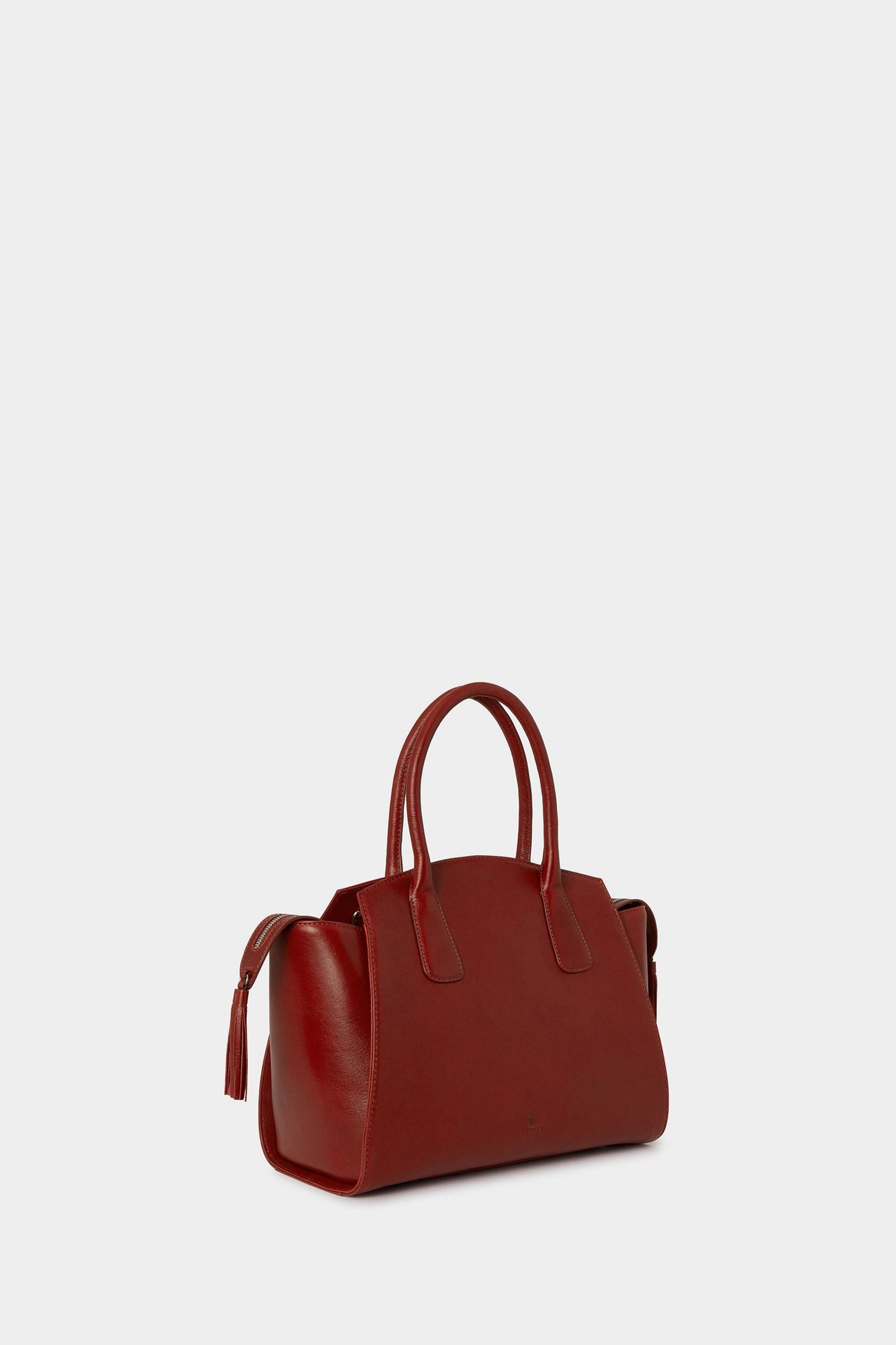 Osprey red leather handbag outlet