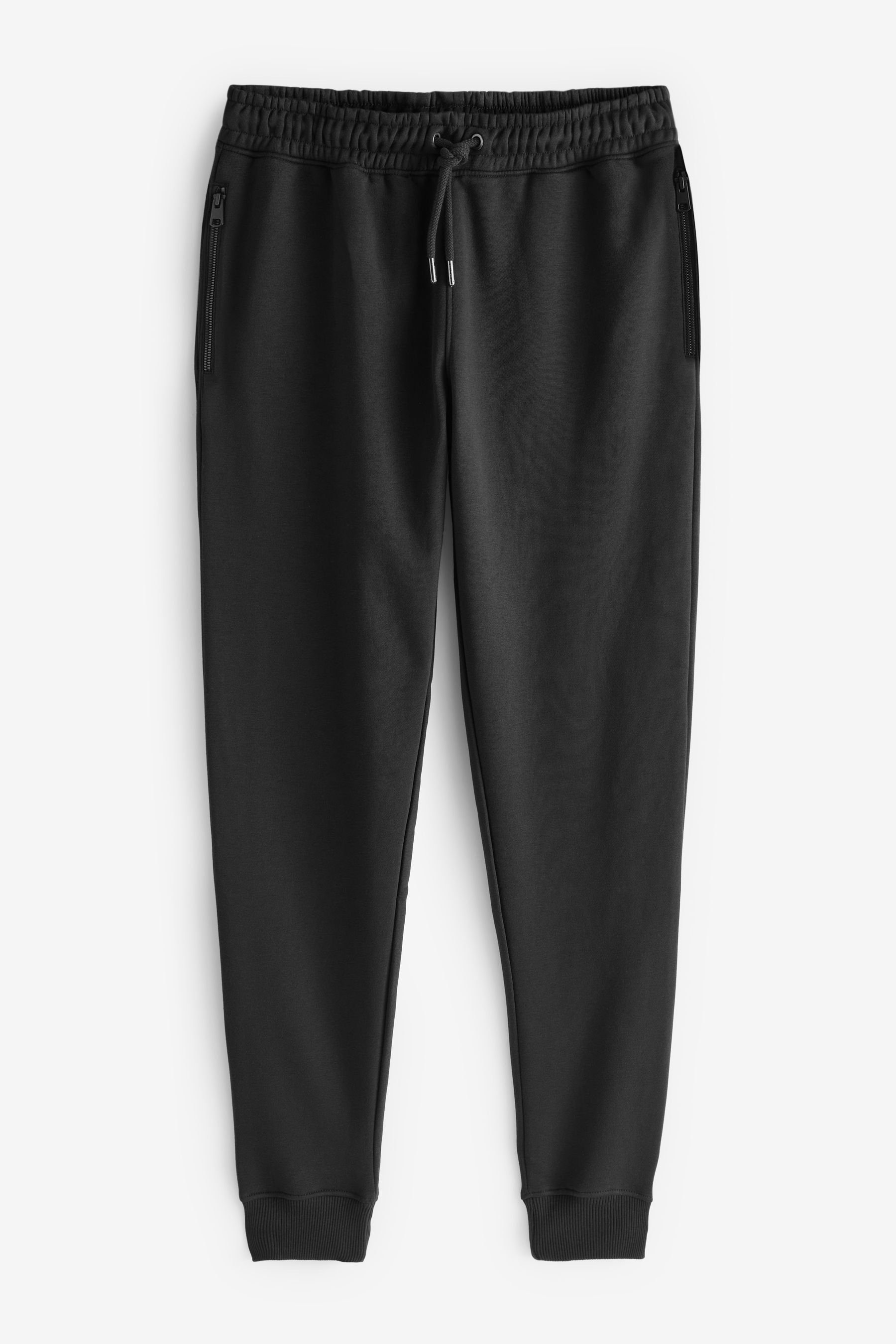 Black zip pocket joggers deals