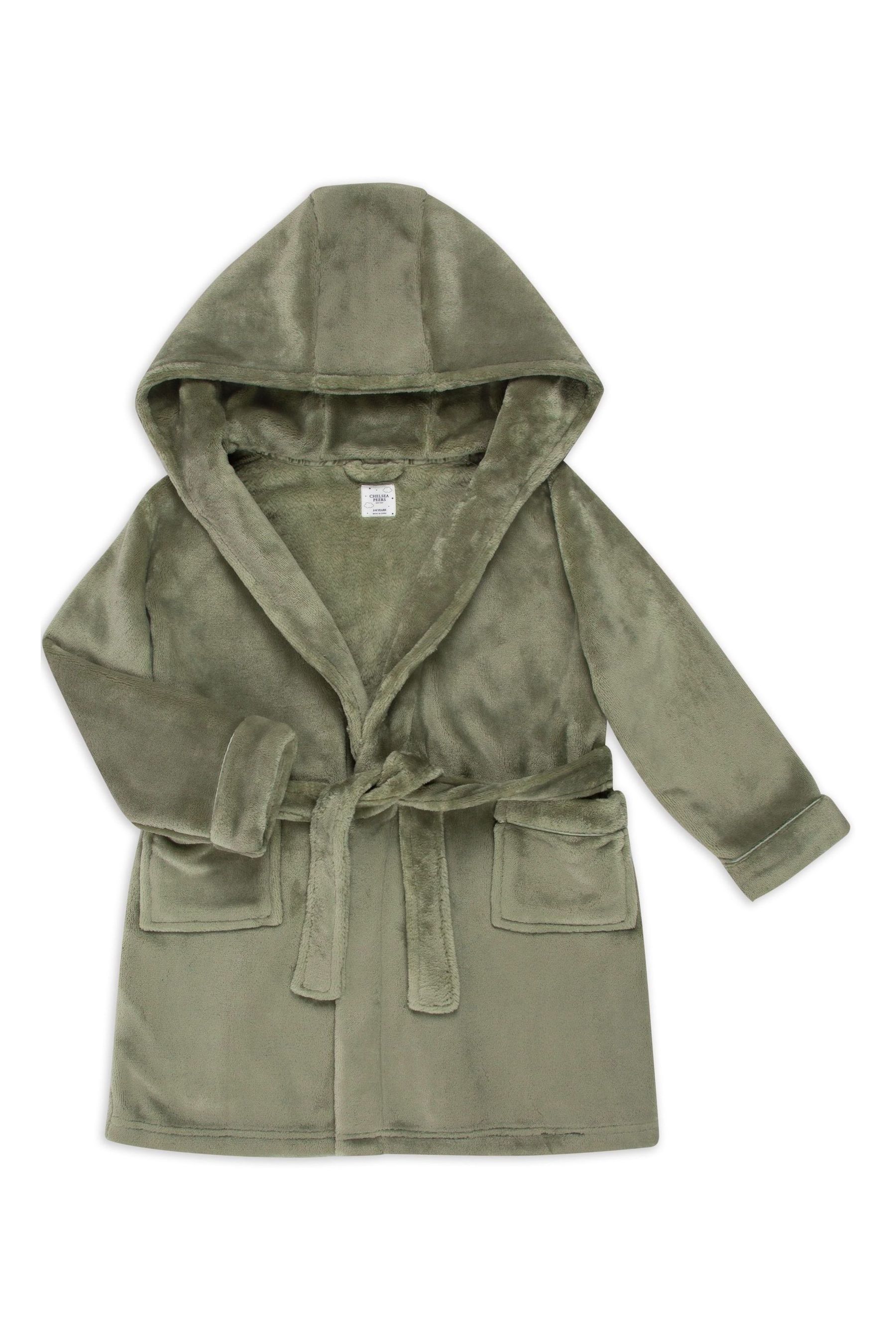 Buy Chelsea Peers Green Kids Fleece Dressing Gown from Next Luxembourg