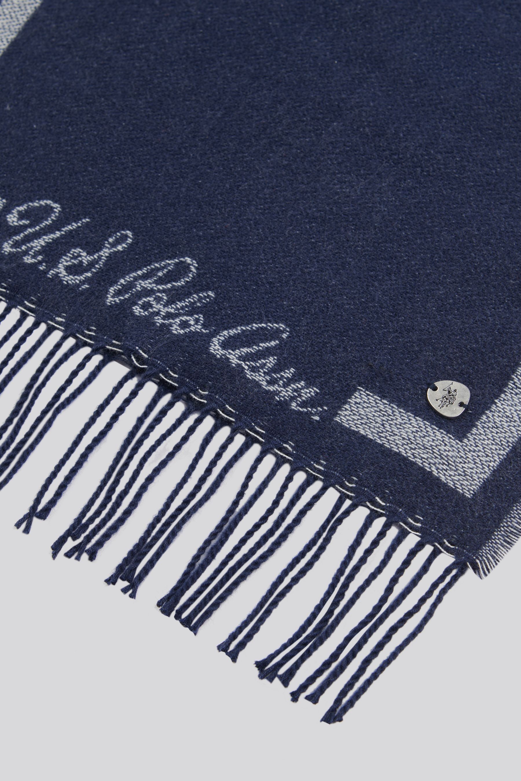 Kaufe Sie Blau U.S. Polo Assn. Womens Monogram Border Scarf bei Next Deutschland