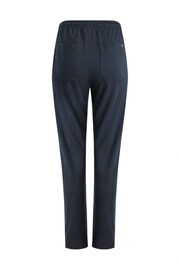 Weird Fish Blue Alyne Grazer Pique 100% Organic Cotton Casual Trousers - Image 9 of 9