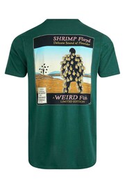 Weird Fish Green Shrimp Floyd Hertiage Wash Artist 100% Cotton T-Shirt - Image 6 of 6