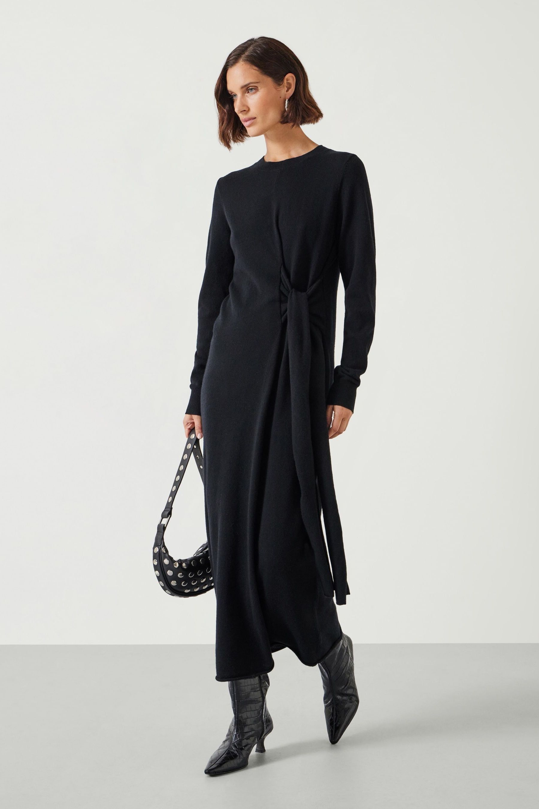 Wool midi dress outlet