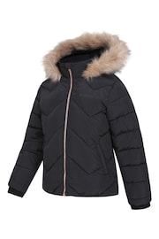 Mountain Warehouse Black Kids Galaxy Short Water Resistant Jacket - Image 4 of 6