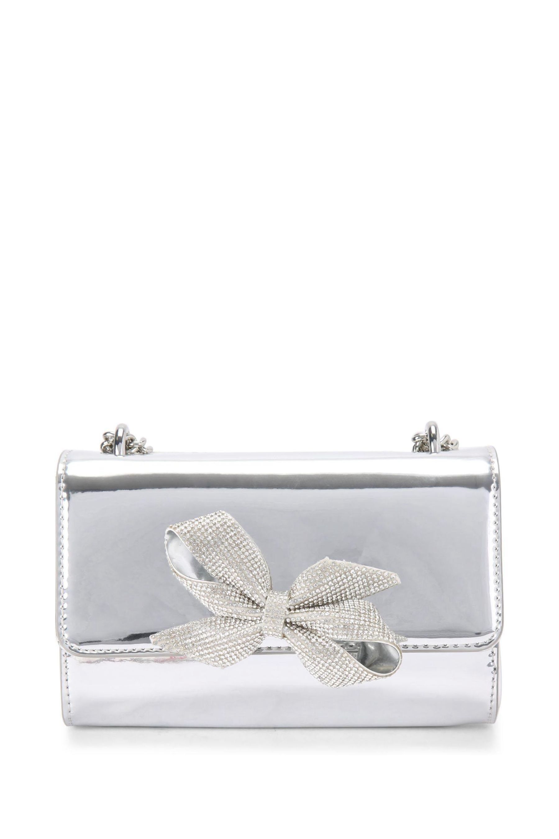 Kaufe Sie KG Kurt Geiger Silver Adore Clutch Bag bei Next Deutschland